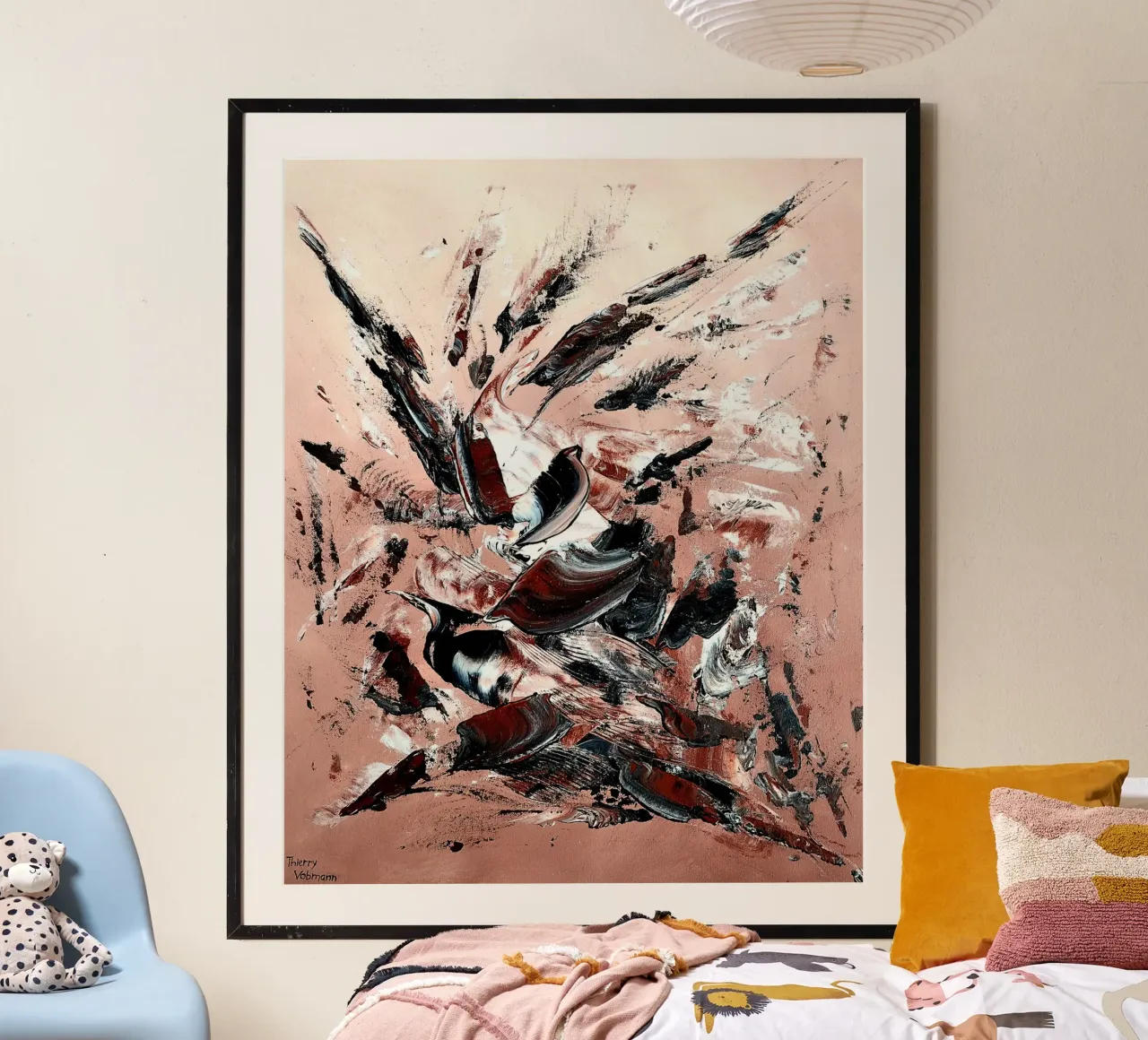 L'ENVOLEE SAUVAGE. carta hahnemühle da Thierry Vobmann Abstract painting