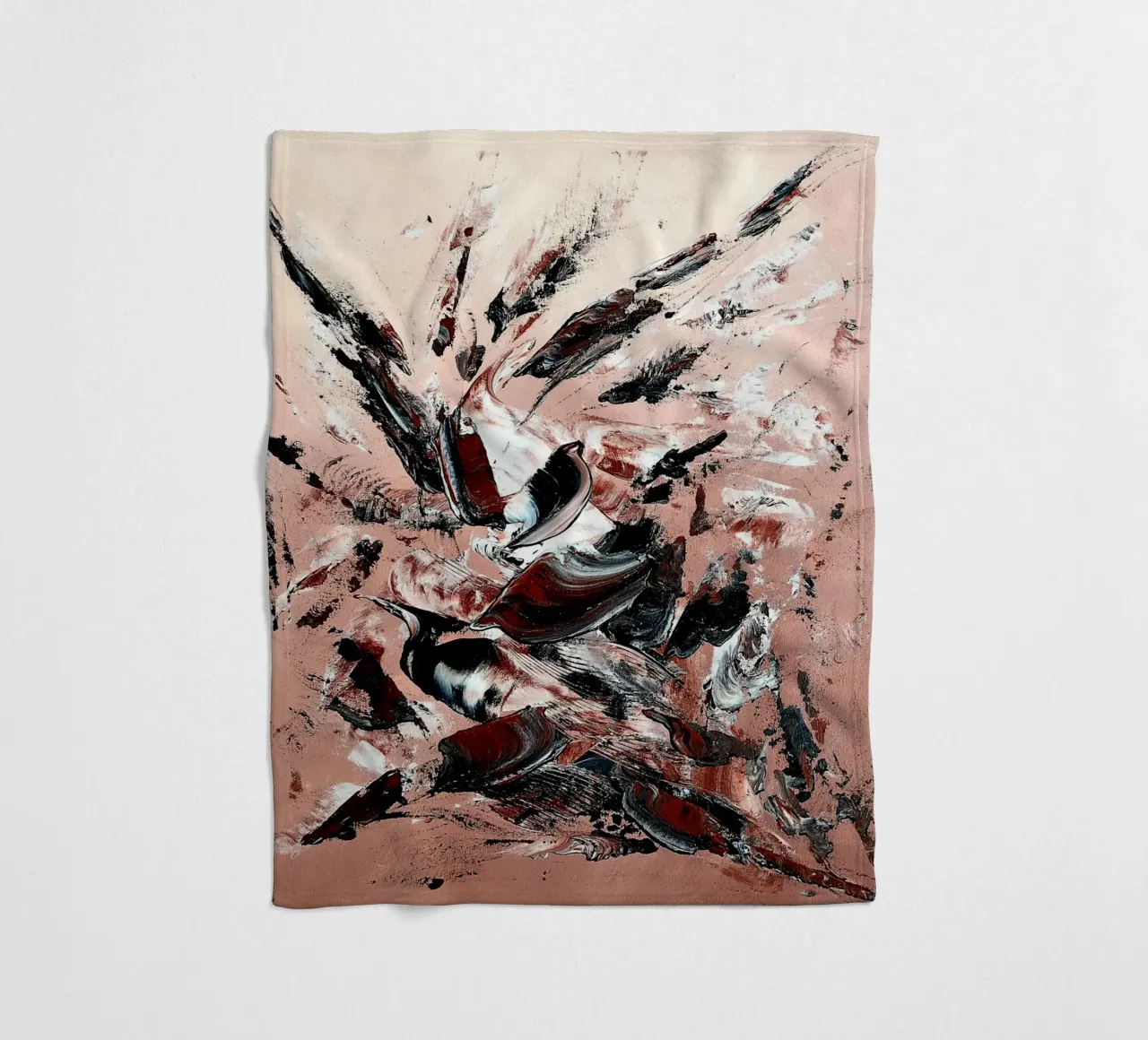 L'ENVOLEE SAUVAGE. coperta in pile da Thierry Vobmann Abstract painting