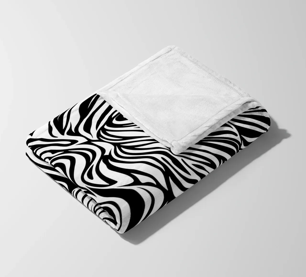 Leeuwenlijn Kunst | Op-Art Ontwerp fleecedeken van Autofocus