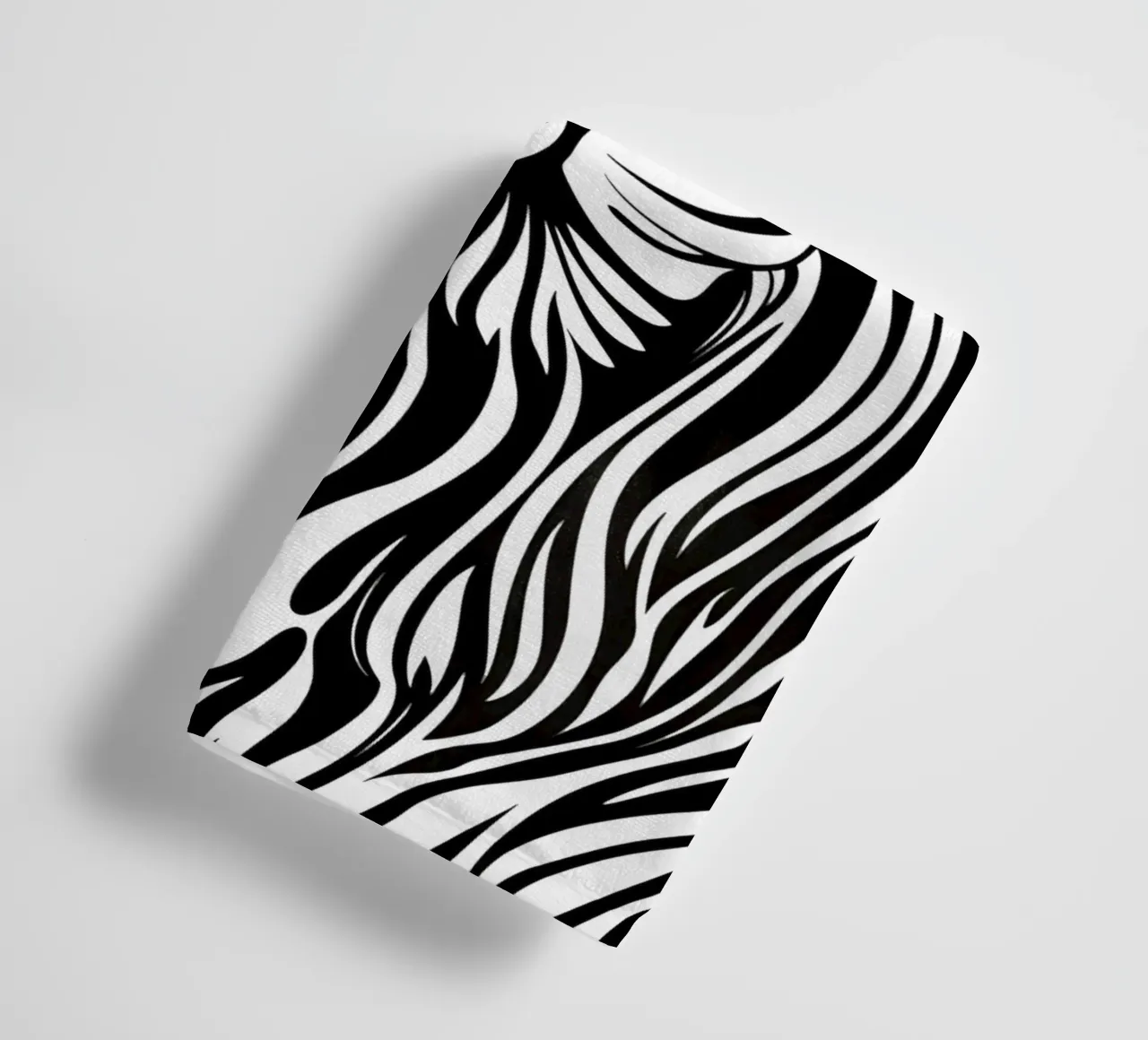 Leeuwenlijn Kunst | Op-Art Ontwerp badhanddoek van Autofocus