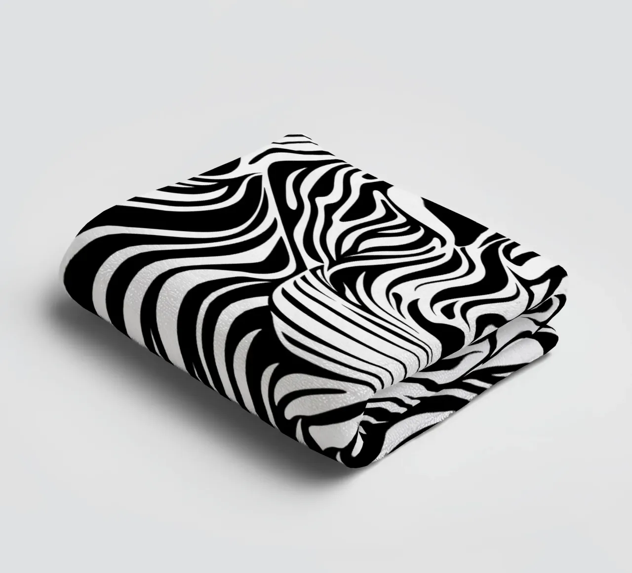 Leeuwenlijn Kunst | Op-Art Ontwerp badhanddoek van Autofocus