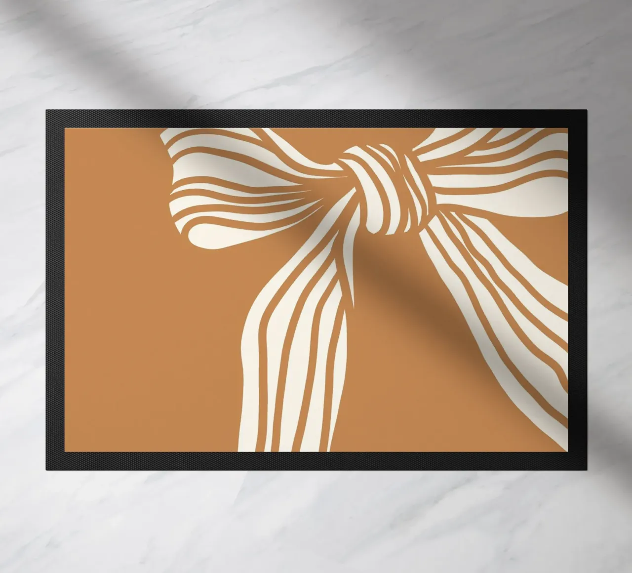 White bow on taupe zerbino da TijanaArtStudio88