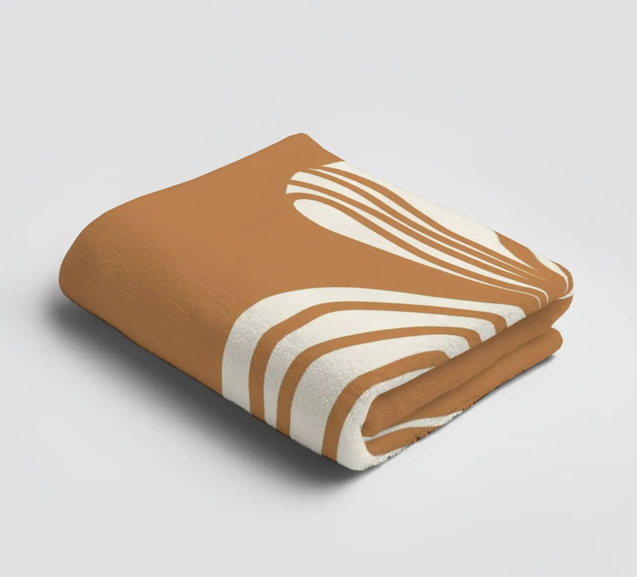 White bow on taupe asciugamano da bagno da TijanaArtStudio88