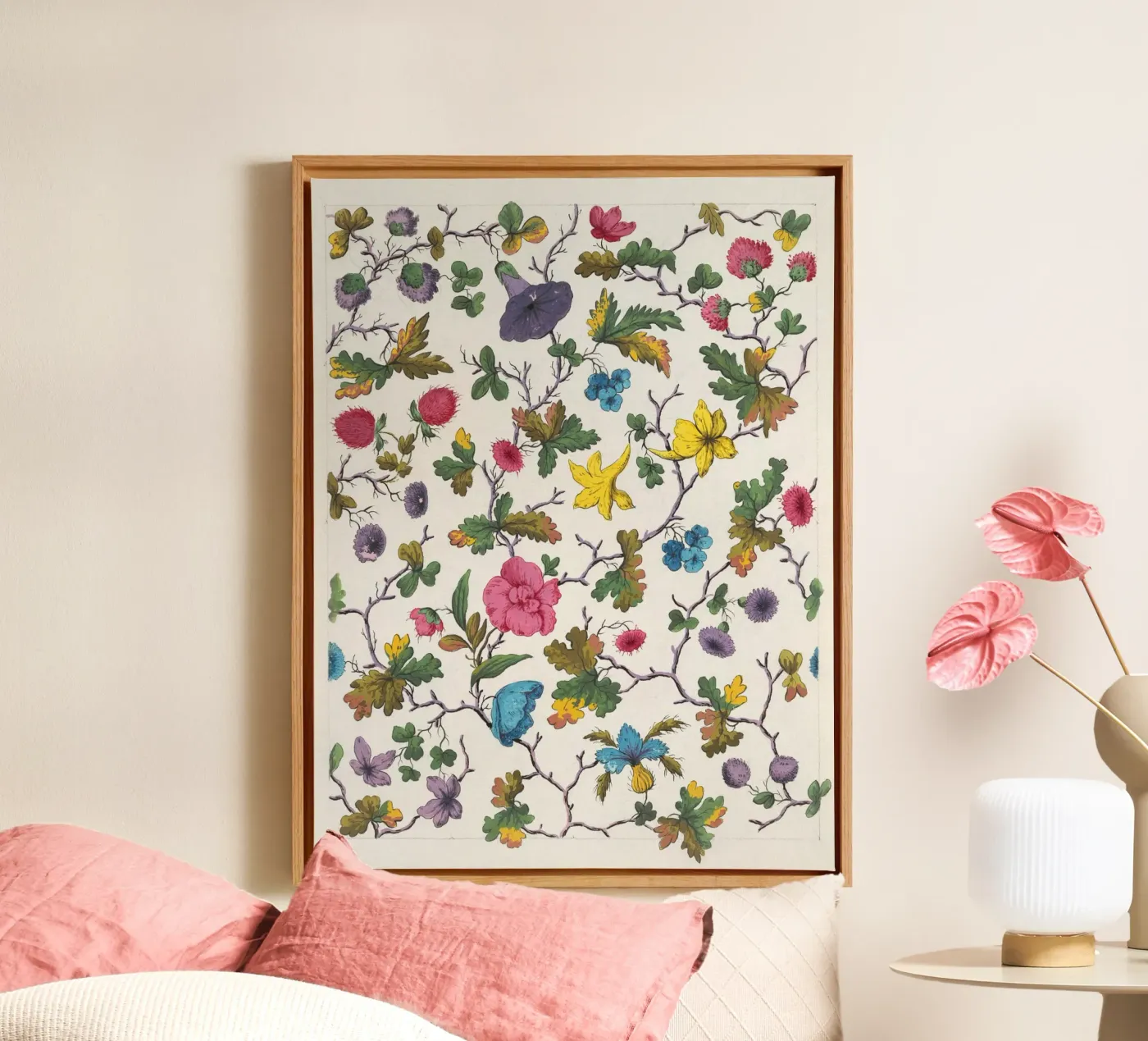 floral pattern canvas by vintageshop