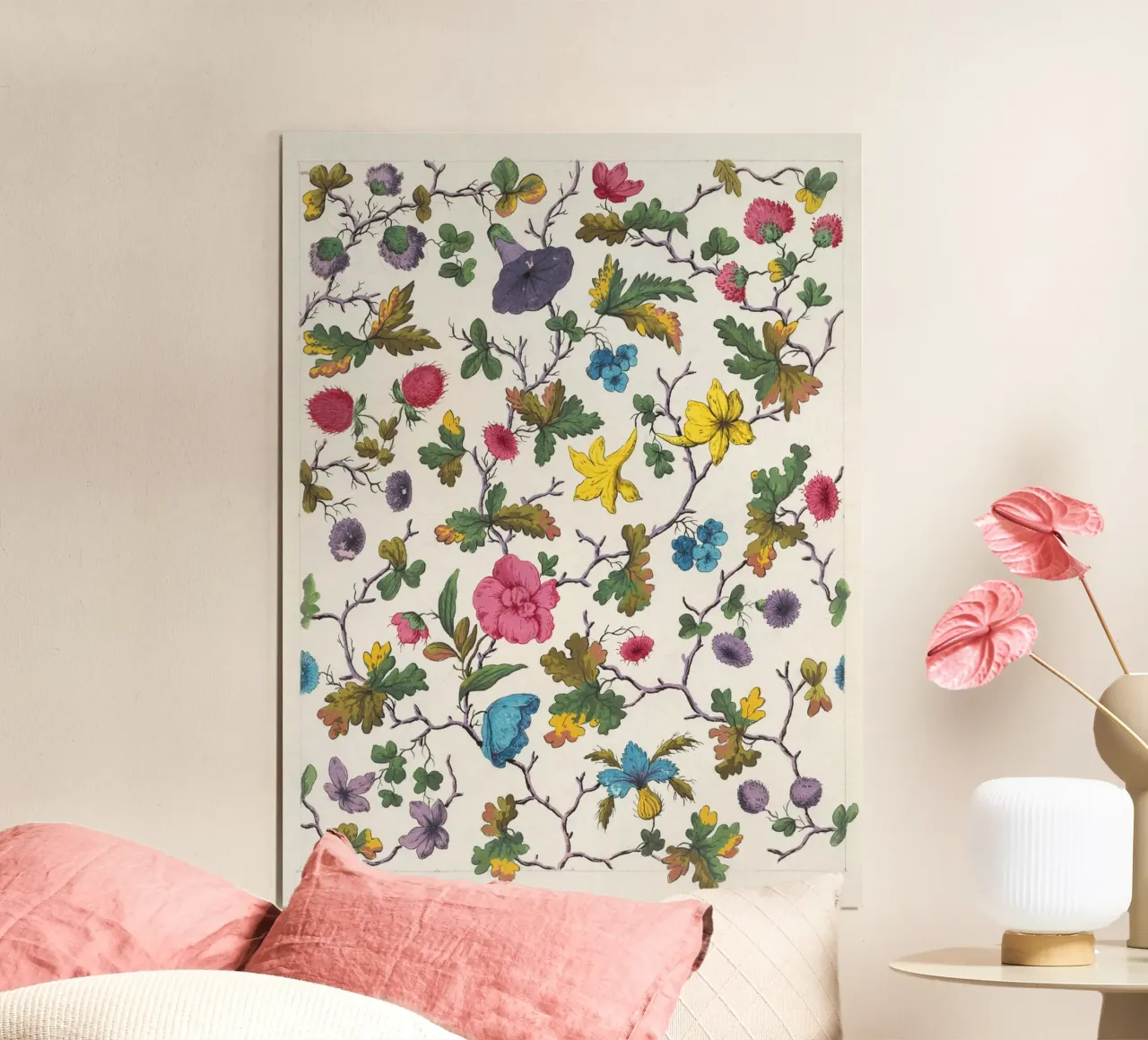 floral pattern poster da vintageshop
