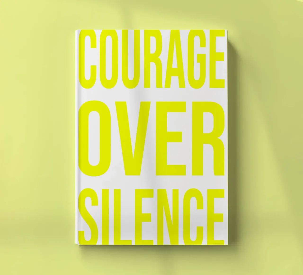 OVER series- bold letters, brave values (5 colors) diario da FRICKE DESIGN