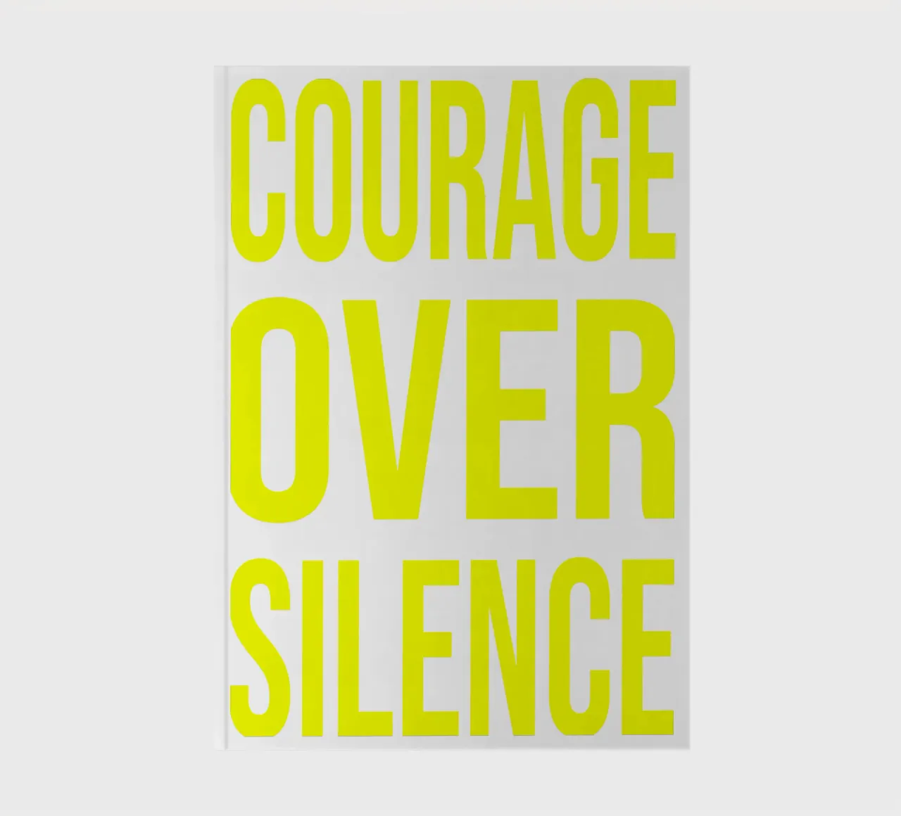 OVER series- bold letters, brave values (5 colors) diario da FRICKE DESIGN