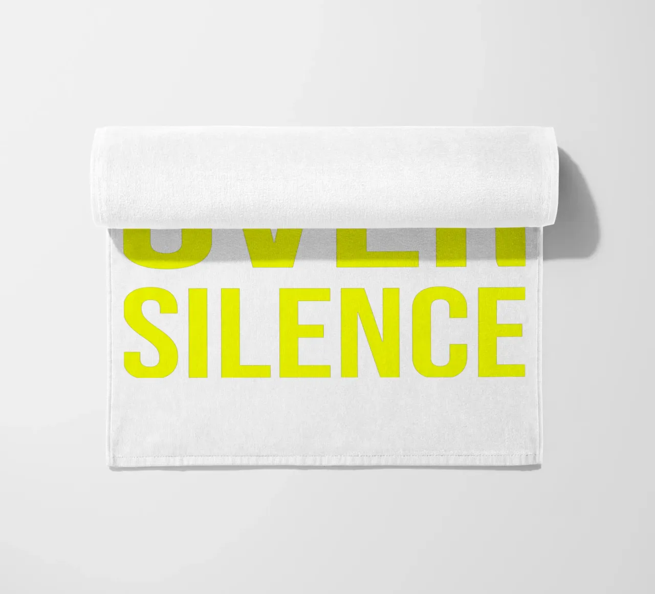 OVER series- bold letters, brave values (5 colors) telo mare da FRICKE DESIGN