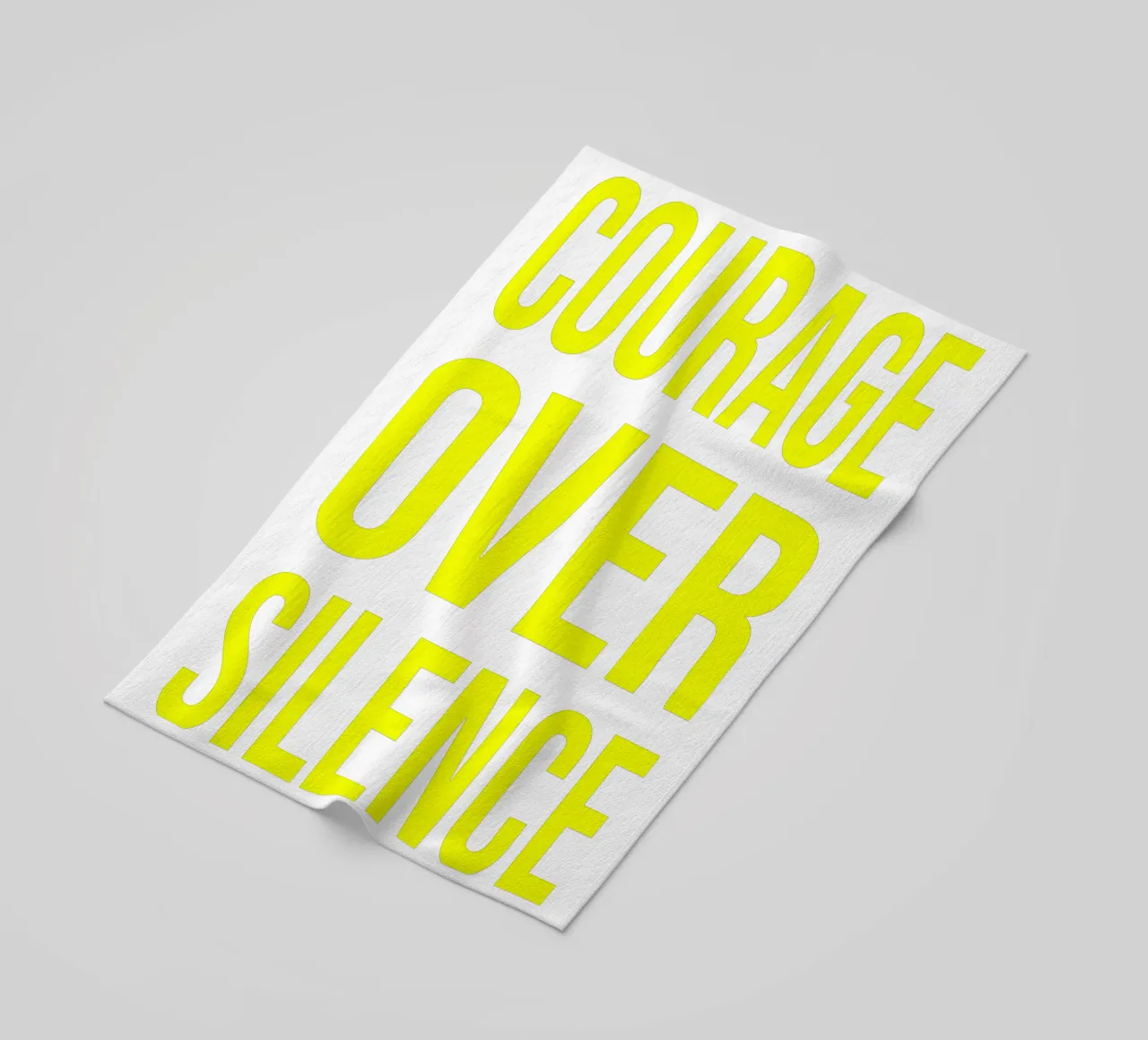 OVER series- bold letters, brave values (5 colors) telo mare da FRICKE DESIGN
