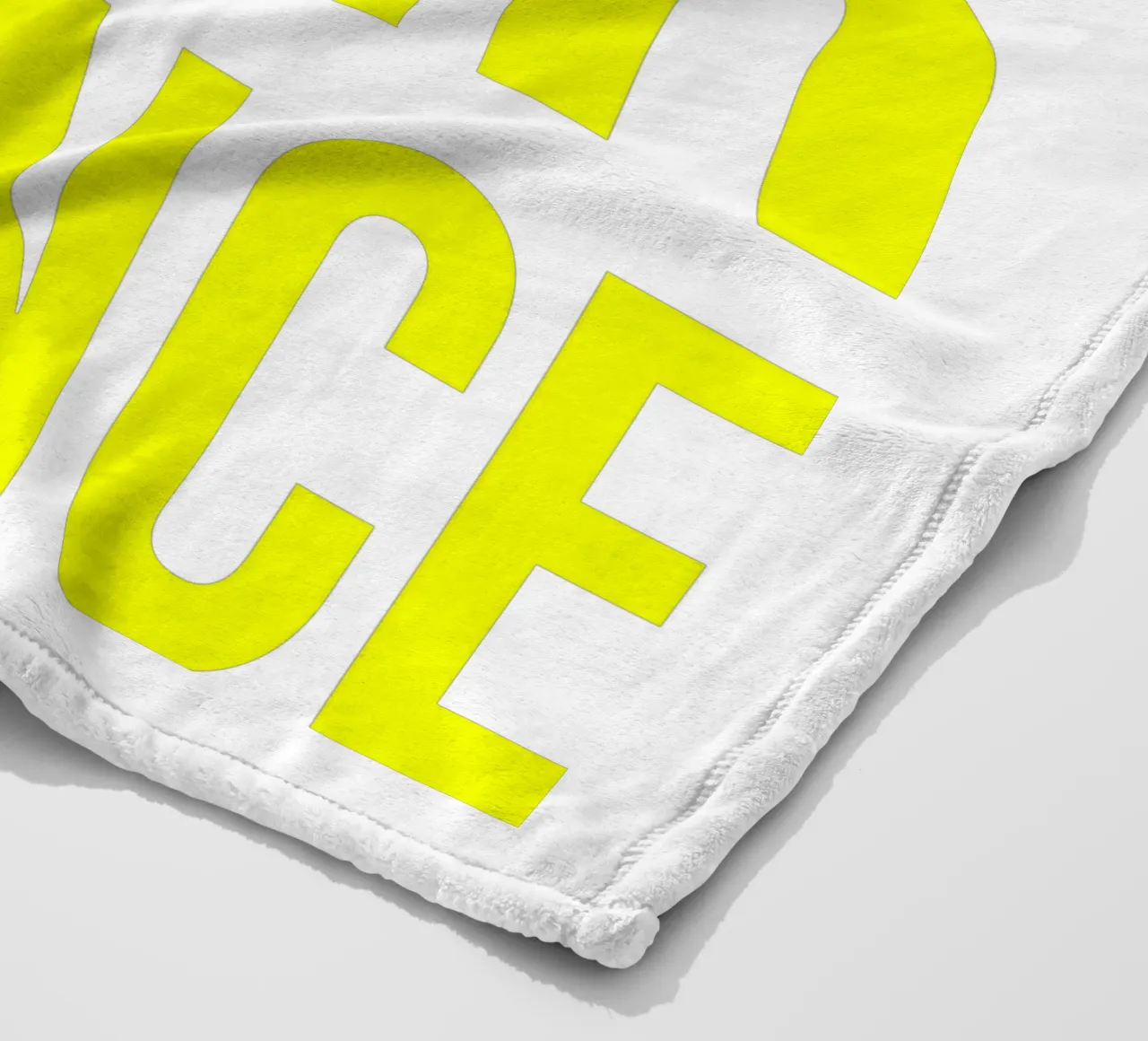 OVER series- bold letters, brave values (5 colors) coperta in pile da FRICKE DESIGN