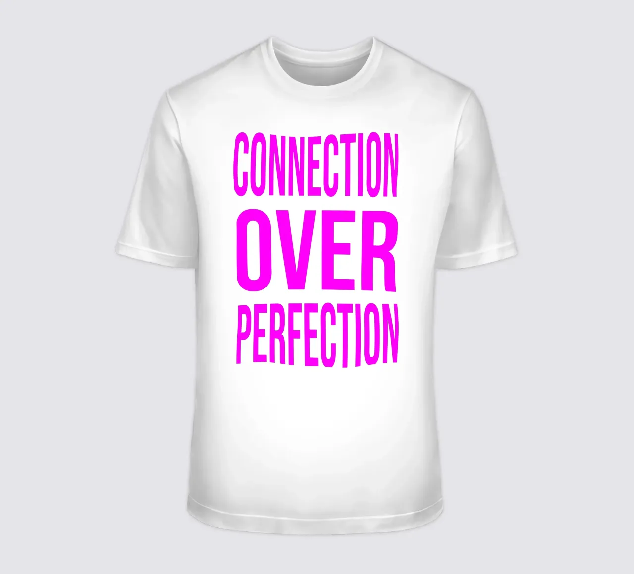 OVER series- bold letters, brave values (5 colors) t-shirt da FRICKE DESIGN