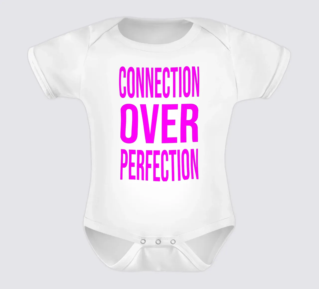 OVER series- bold letters, brave values (5 colors) babyrompertje korte mouwen van FRICKE DESIGN