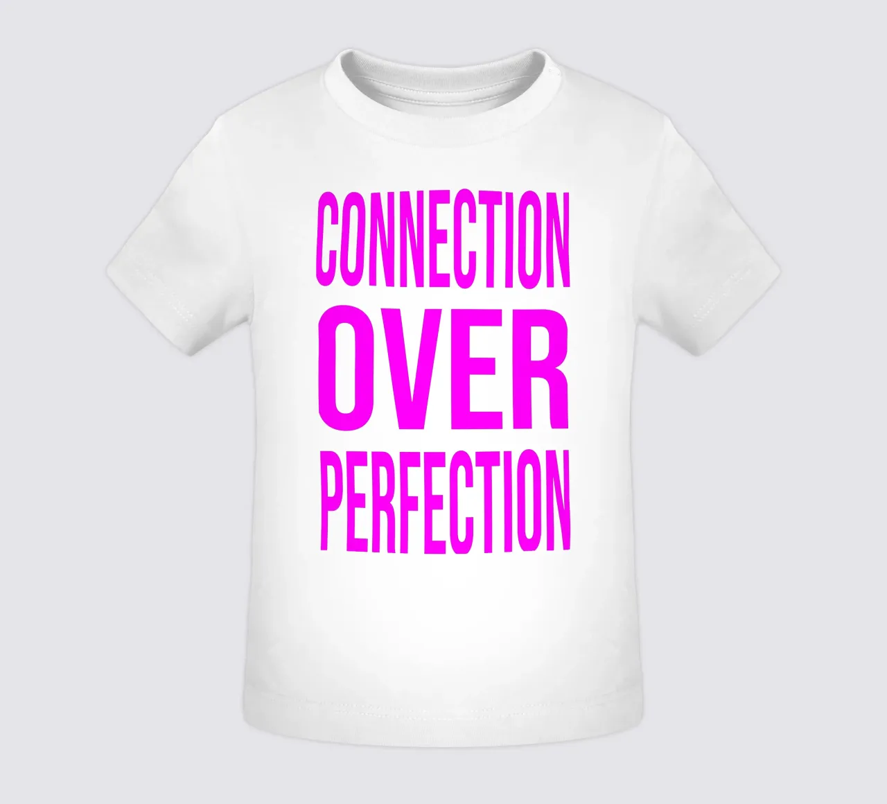 OVER series- bold letters, brave values (5 colors) maglietta neonato da FRICKE DESIGN