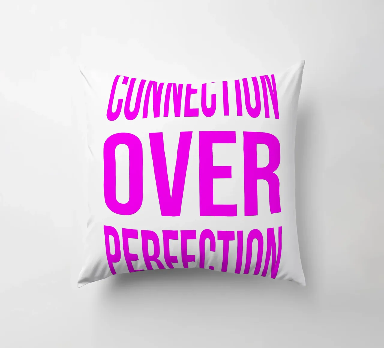 OVER series- bold letters, brave values (5 colors) cuscino da FRICKE DESIGN