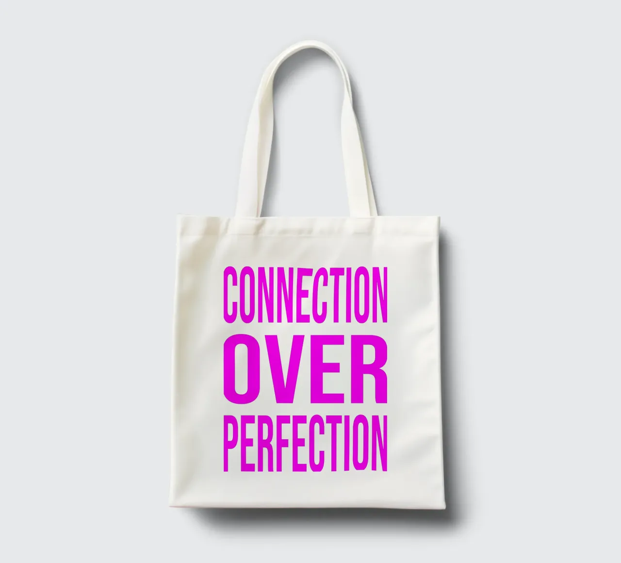 OVER series- bold letters, brave values (5 colors) borsa in juta da FRICKE DESIGN