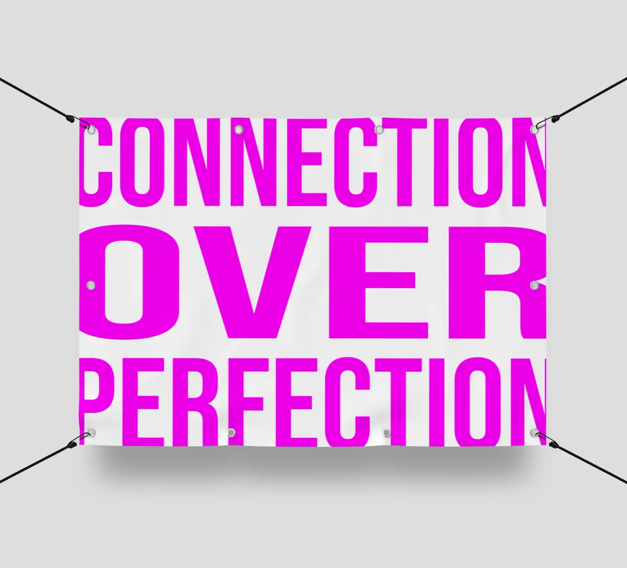 OVER series- bold letters, brave values (5 colors) telo in pvc da FRICKE DESIGN
