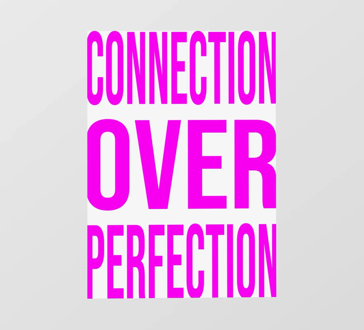 OVER series- bold letters, brave values (5 colors) telo in pvc da FRICKE DESIGN