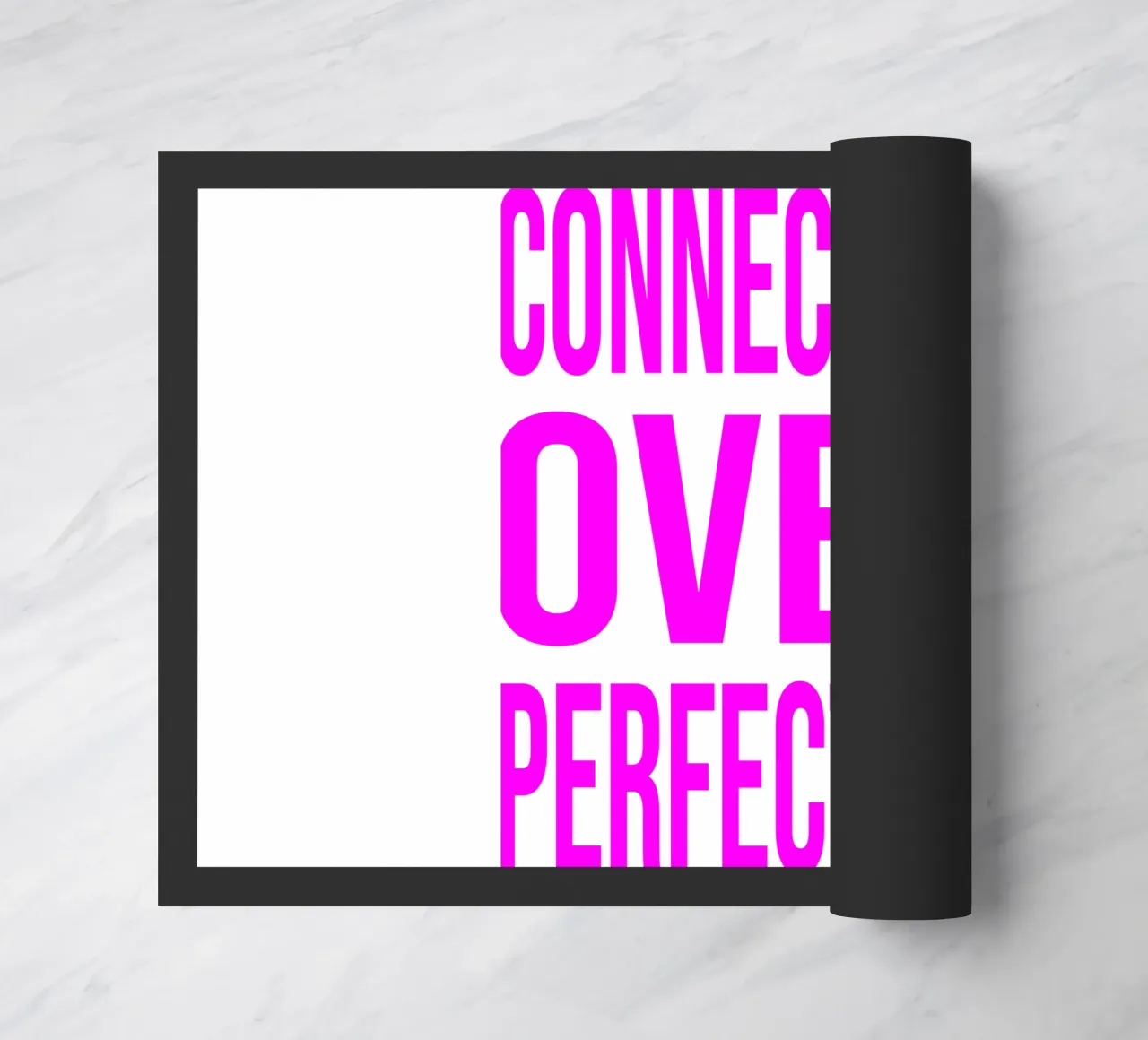 OVER series- bold letters, brave values (5 colors) zerbino da FRICKE DESIGN