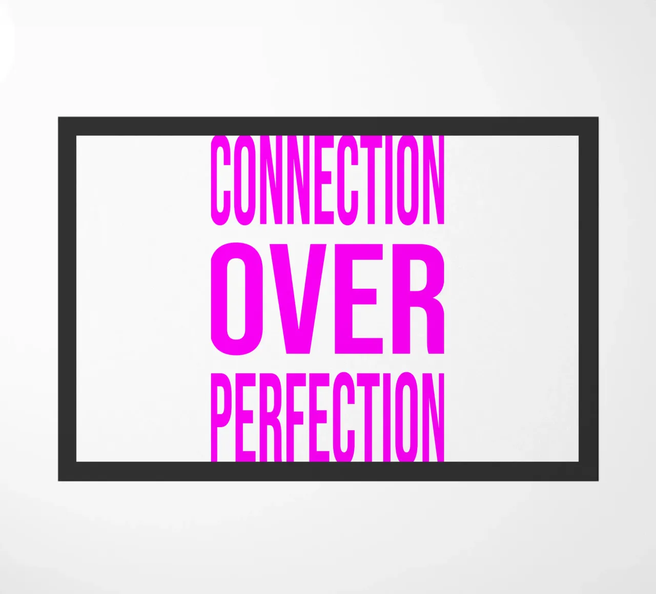 OVER series- bold letters, brave values (5 colors) zerbino da FRICKE DESIGN