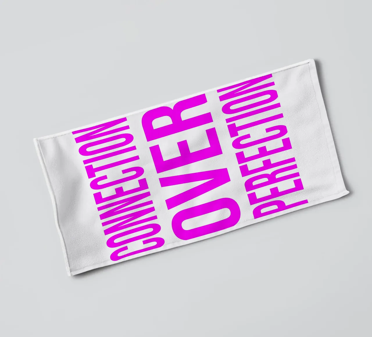 OVER series- bold letters, brave values (5 colors) badhanddoek van FRICKE DESIGN