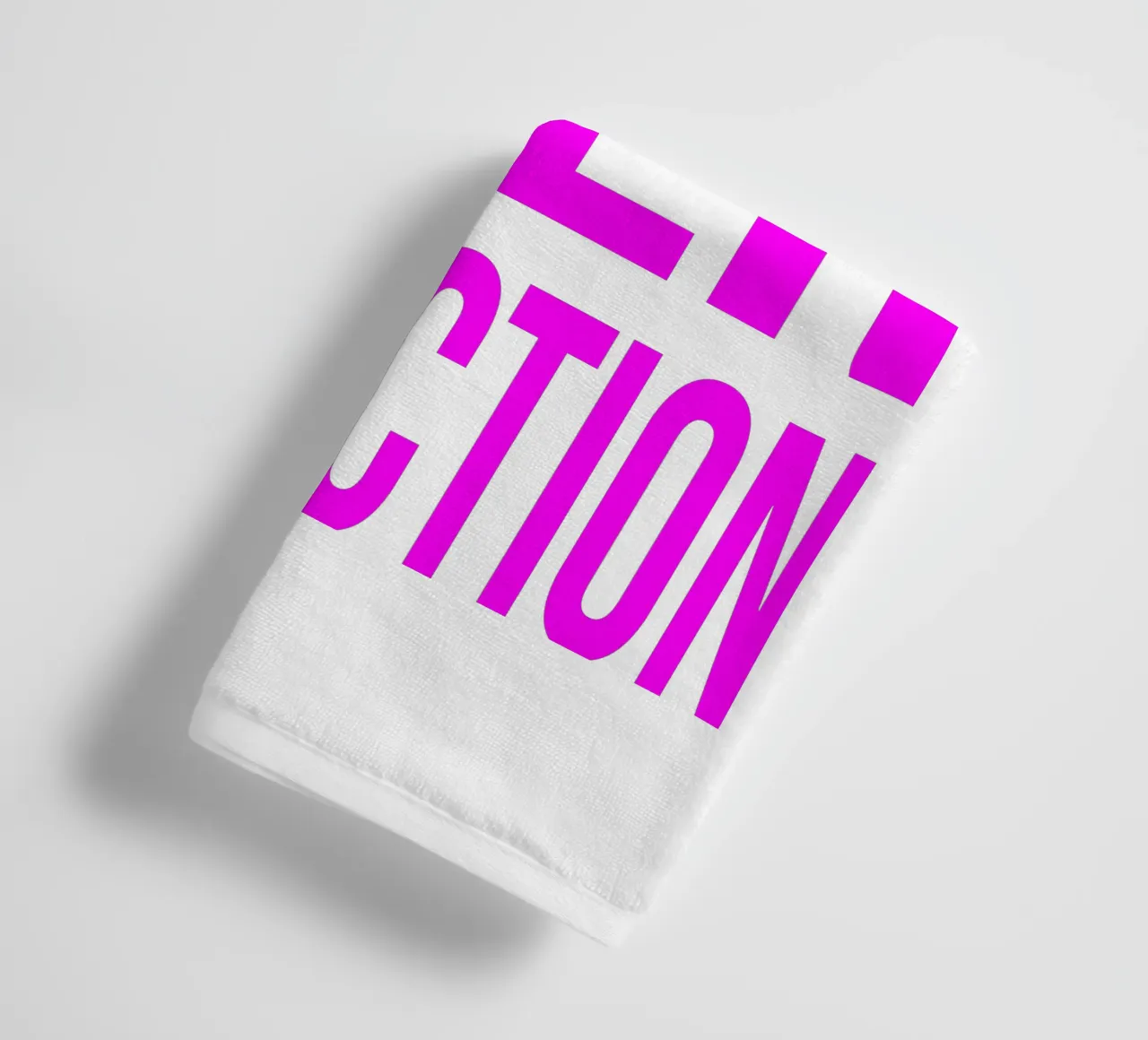 OVER series- bold letters, brave values (5 colors) badhanddoek van FRICKE DESIGN