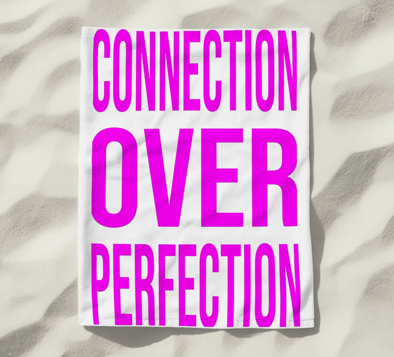 OVER series- bold letters, brave values (5 colors) telo mare da FRICKE DESIGN