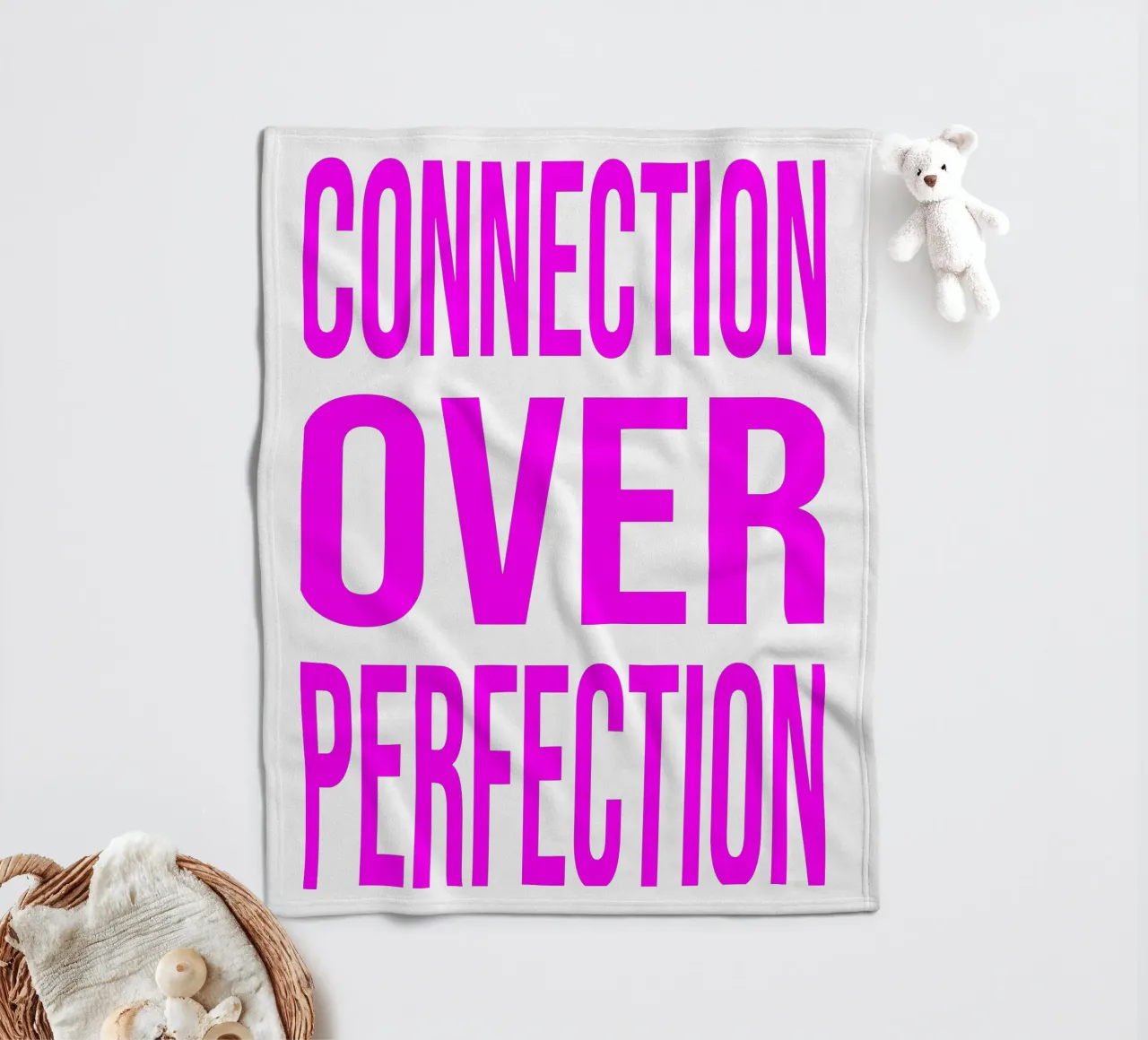 OVER series- bold letters, brave values (5 colors) coperta in pile da FRICKE DESIGN