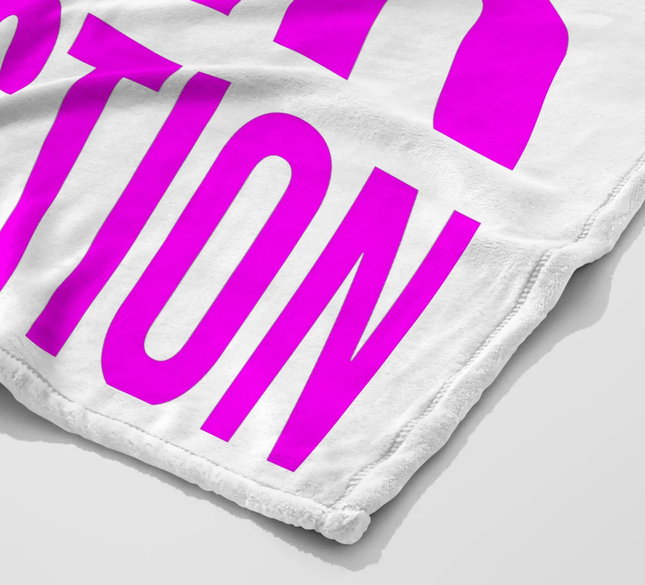 OVER series- bold letters, brave values (5 colors) coperta in pile da FRICKE DESIGN