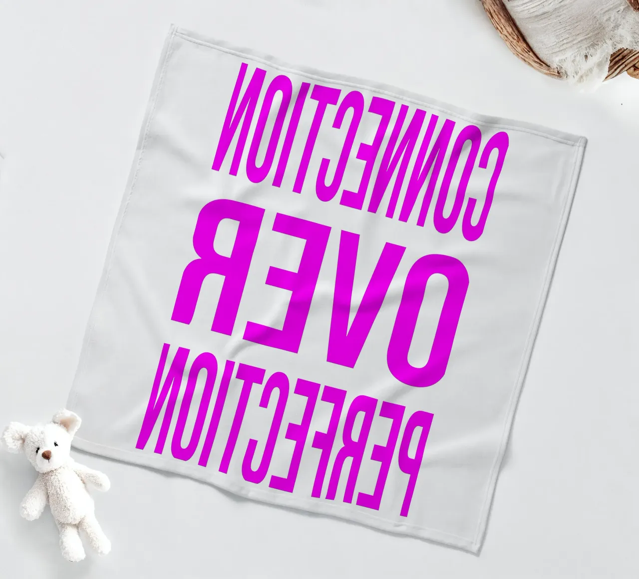 OVER series- bold letters, brave values (5 colors) coperta in pile da FRICKE DESIGN