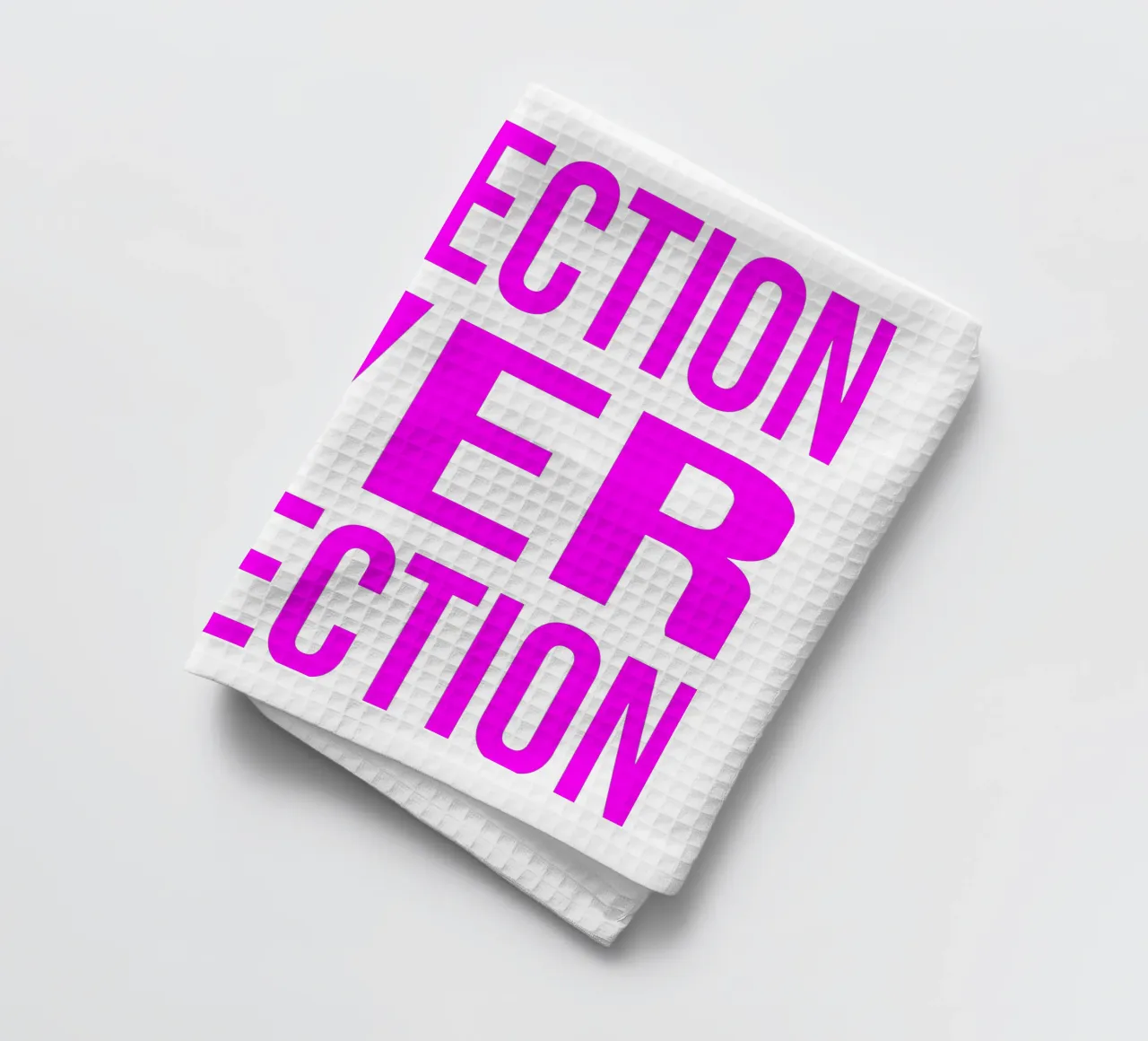 OVER series- bold letters, brave values (5 colors) theedoek van FRICKE DESIGN