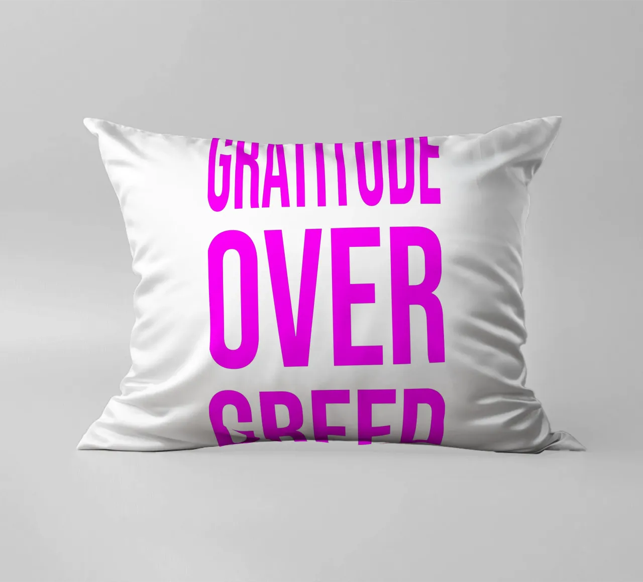 OVER series- bold letters, brave values (5 colors) cuscino da FRICKE DESIGN