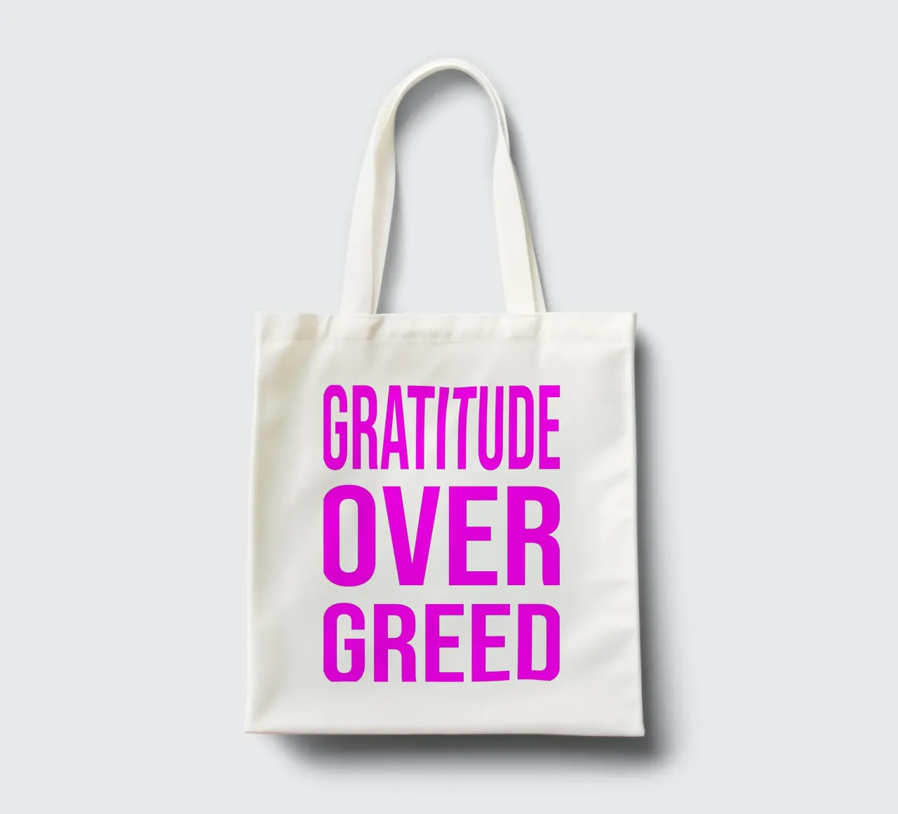 OVER series- bold letters, brave values (5 colors) borsa in juta da FRICKE DESIGN