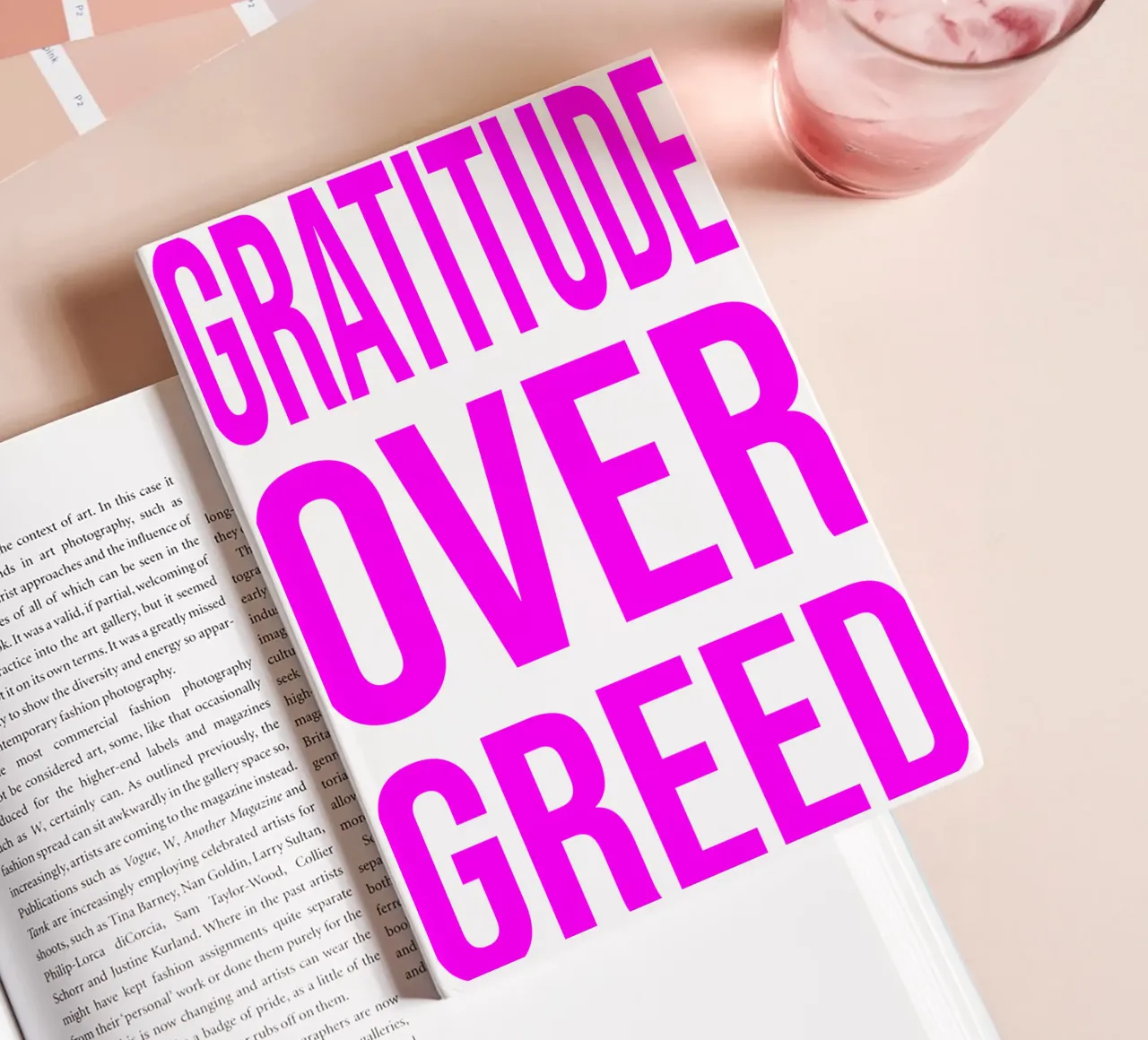 OVER series- bold letters, brave values (5 colors) notebook by FRICKE DESIGN