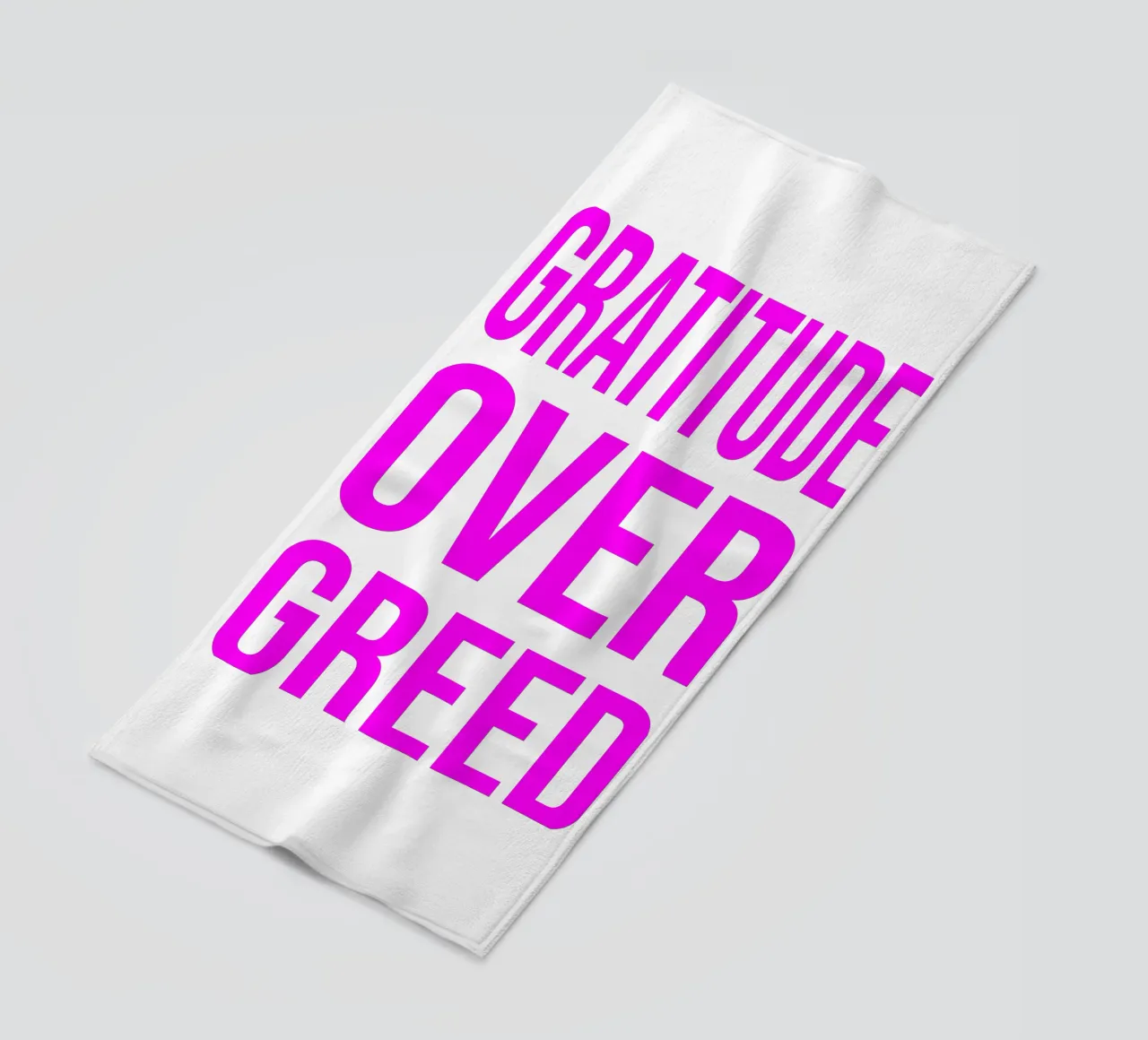 OVER series- bold letters, brave values (5 colors) telo mare da FRICKE DESIGN