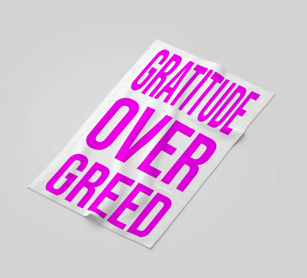 OVER series- bold letters, brave values (5 colors) telo mare da FRICKE DESIGN