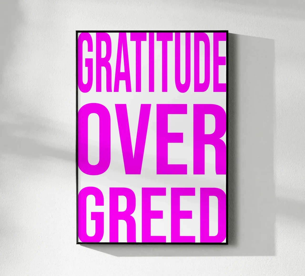 OVER series- bold letters, brave values (5 colors) plexiglass da FRICKE DESIGN