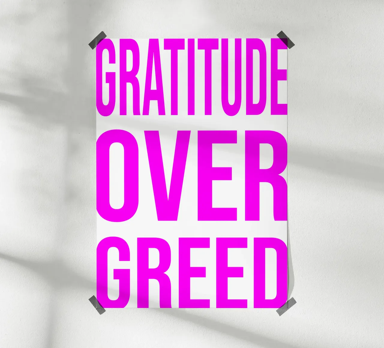 OVER series- bold letters, brave values (5 colors) carta hahnemühle da FRICKE DESIGN