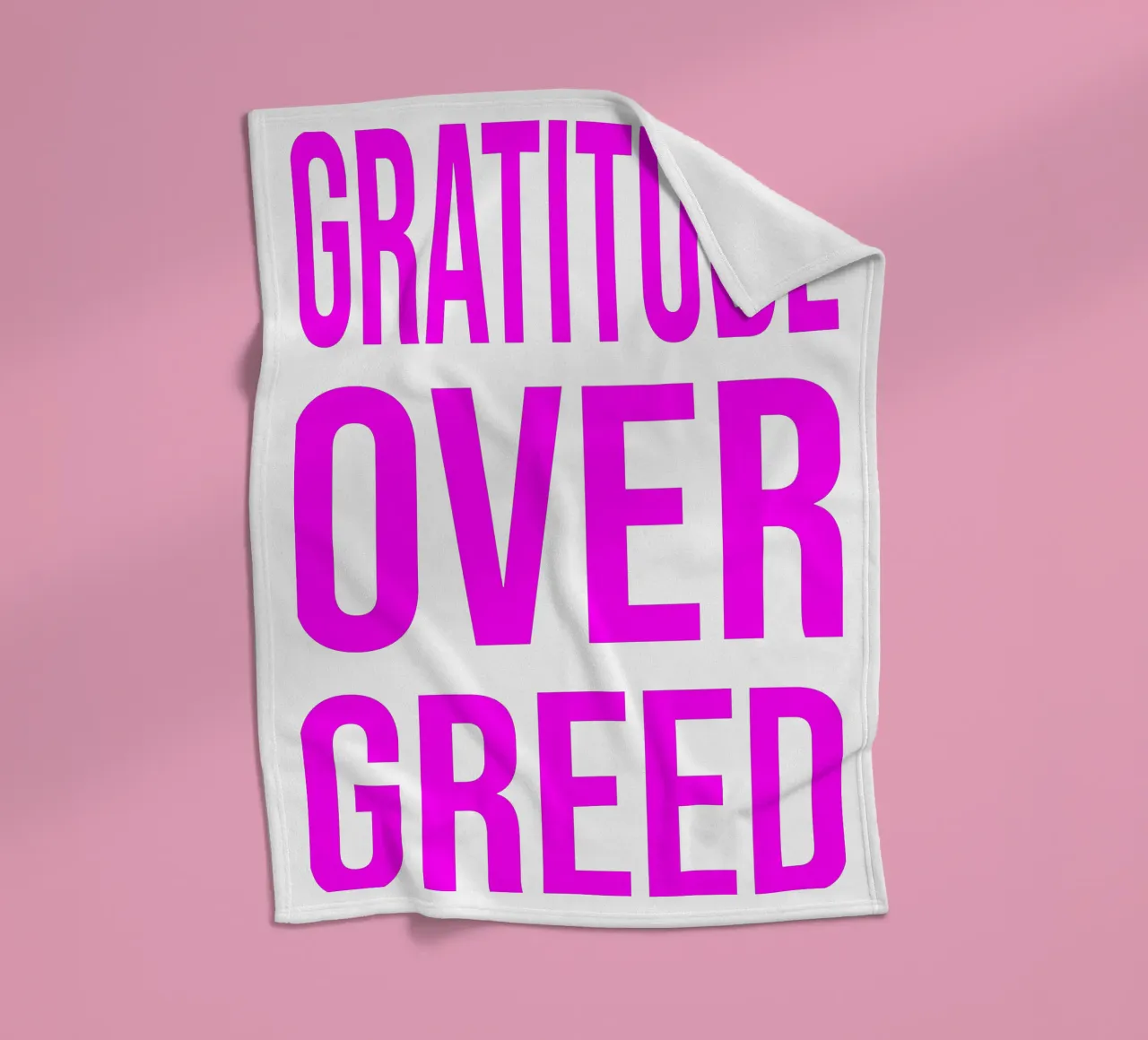 OVER series- bold letters, brave values (5 colors) coperta in pile da FRICKE DESIGN