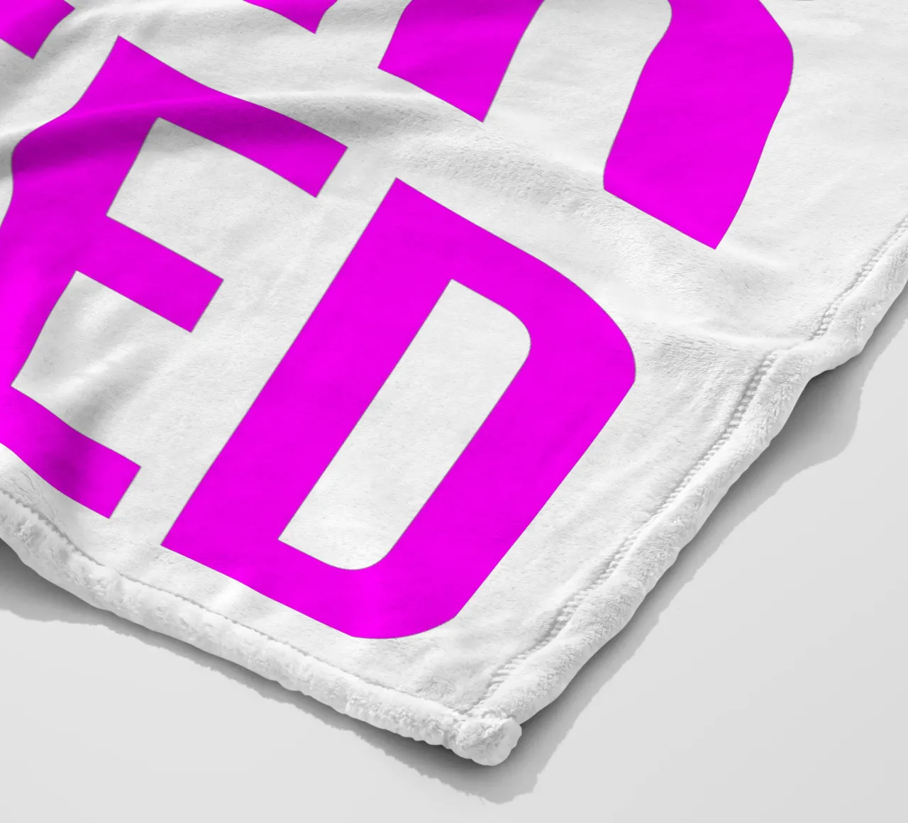 OVER series- bold letters, brave values (5 colors) coperta in pile da FRICKE DESIGN