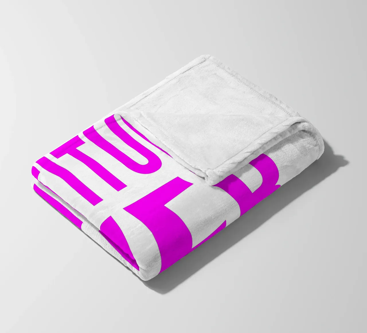 OVER series- bold letters, brave values (5 colors) coperta in pile da FRICKE DESIGN