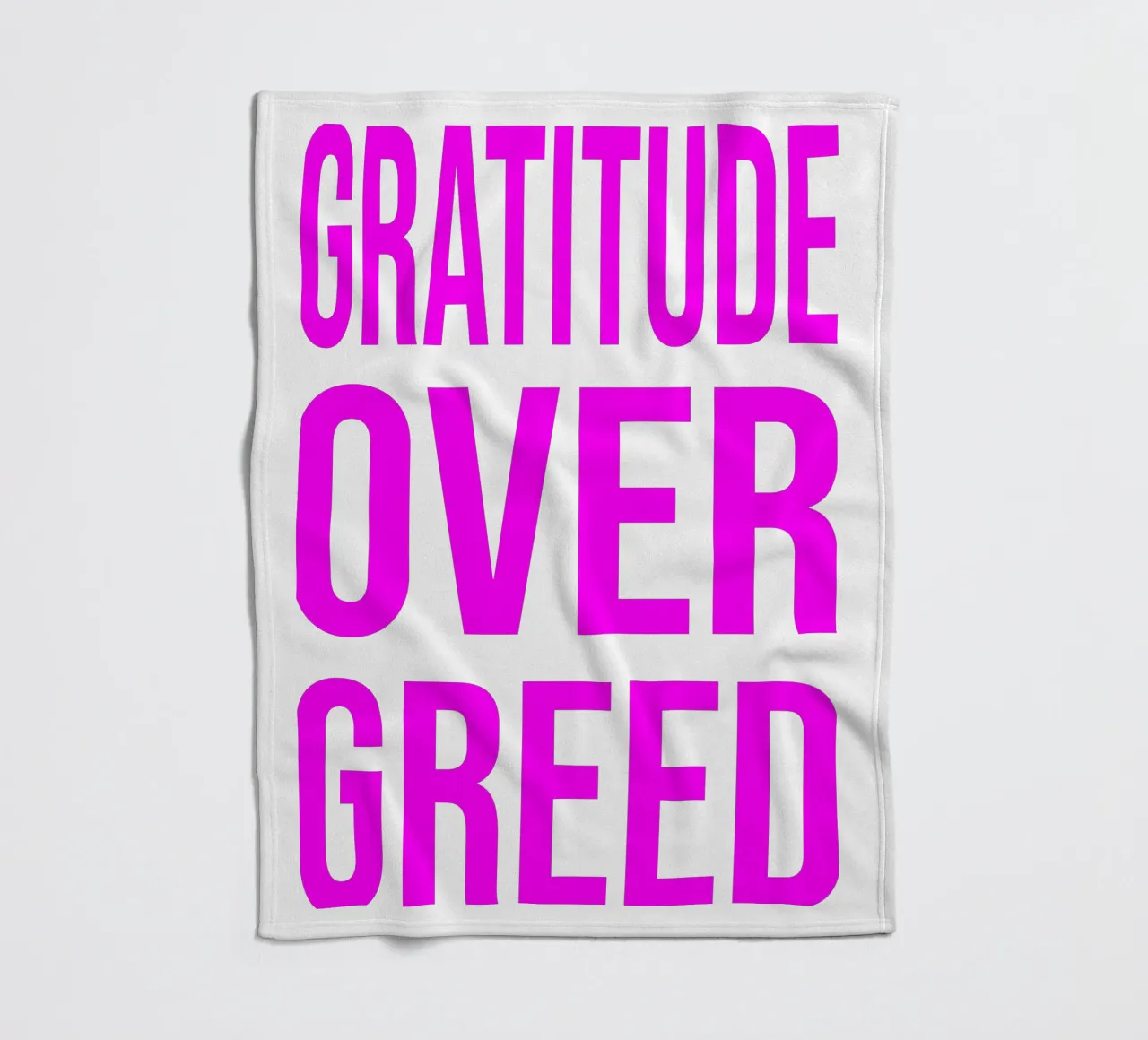 OVER series- bold letters, brave values (5 colors) coperta in pile da FRICKE DESIGN