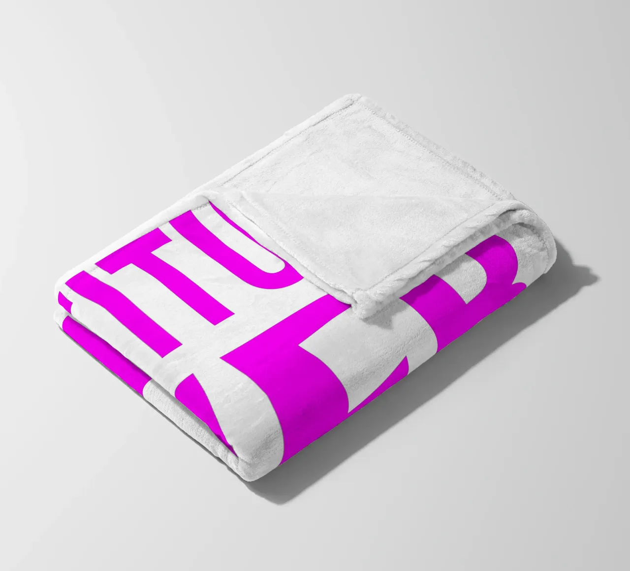 OVER series- bold letters, brave values (5 colors) coperta in pile da FRICKE DESIGN
