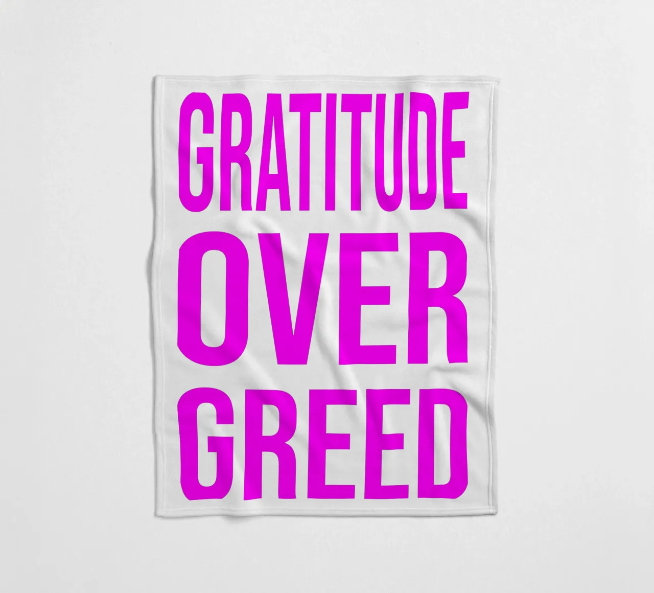 OVER series- bold letters, brave values (5 colors) coperta in pile da FRICKE DESIGN