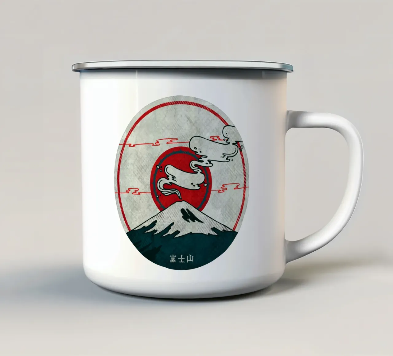 Fuji tazza in smalto da againstbound