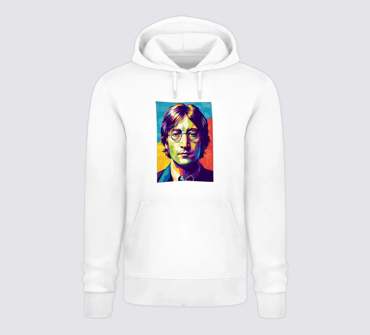 John Lennon colorato pop art felpa con cappuccio da Hantamrata