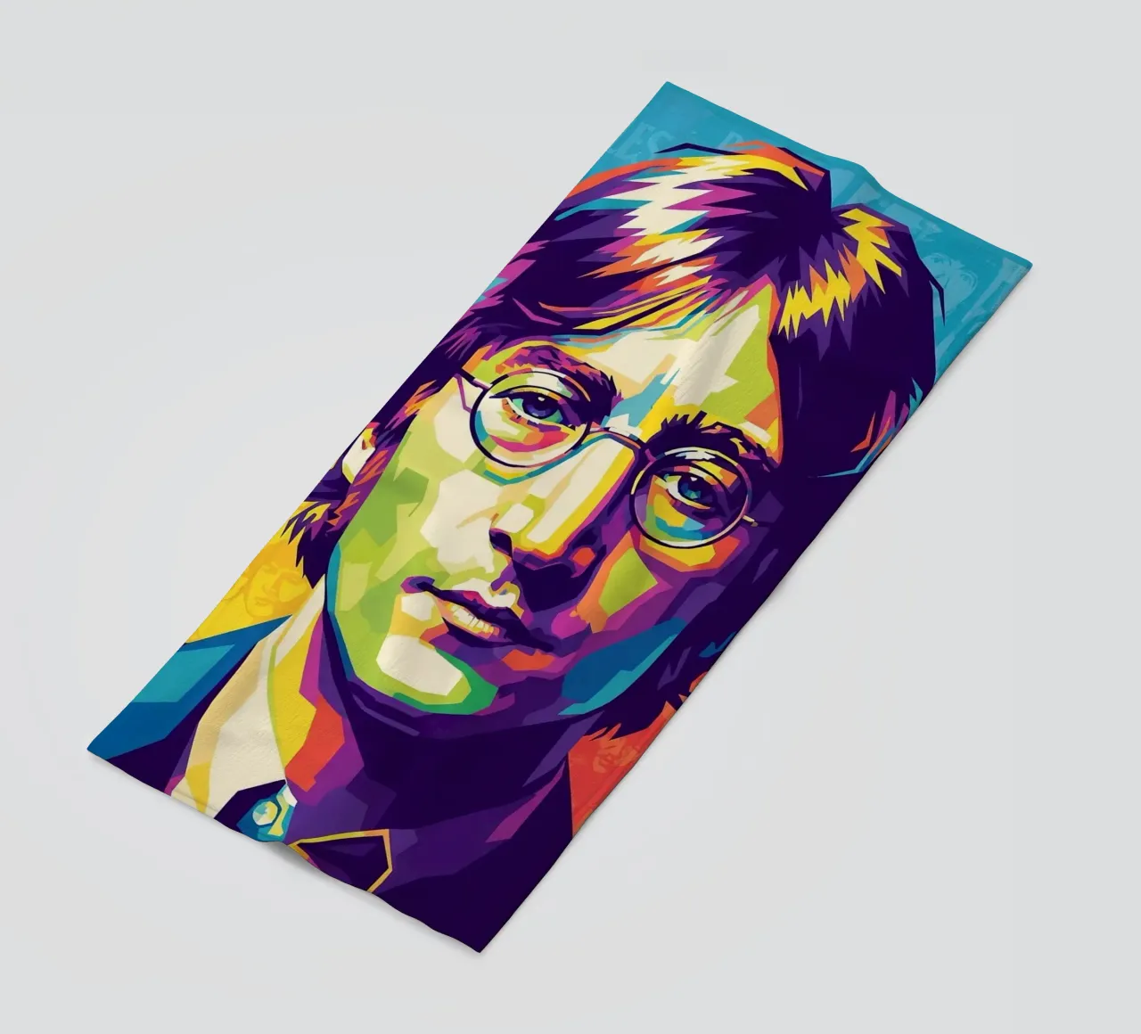 John Lennon colorato pop art telo mare da Hantamrata