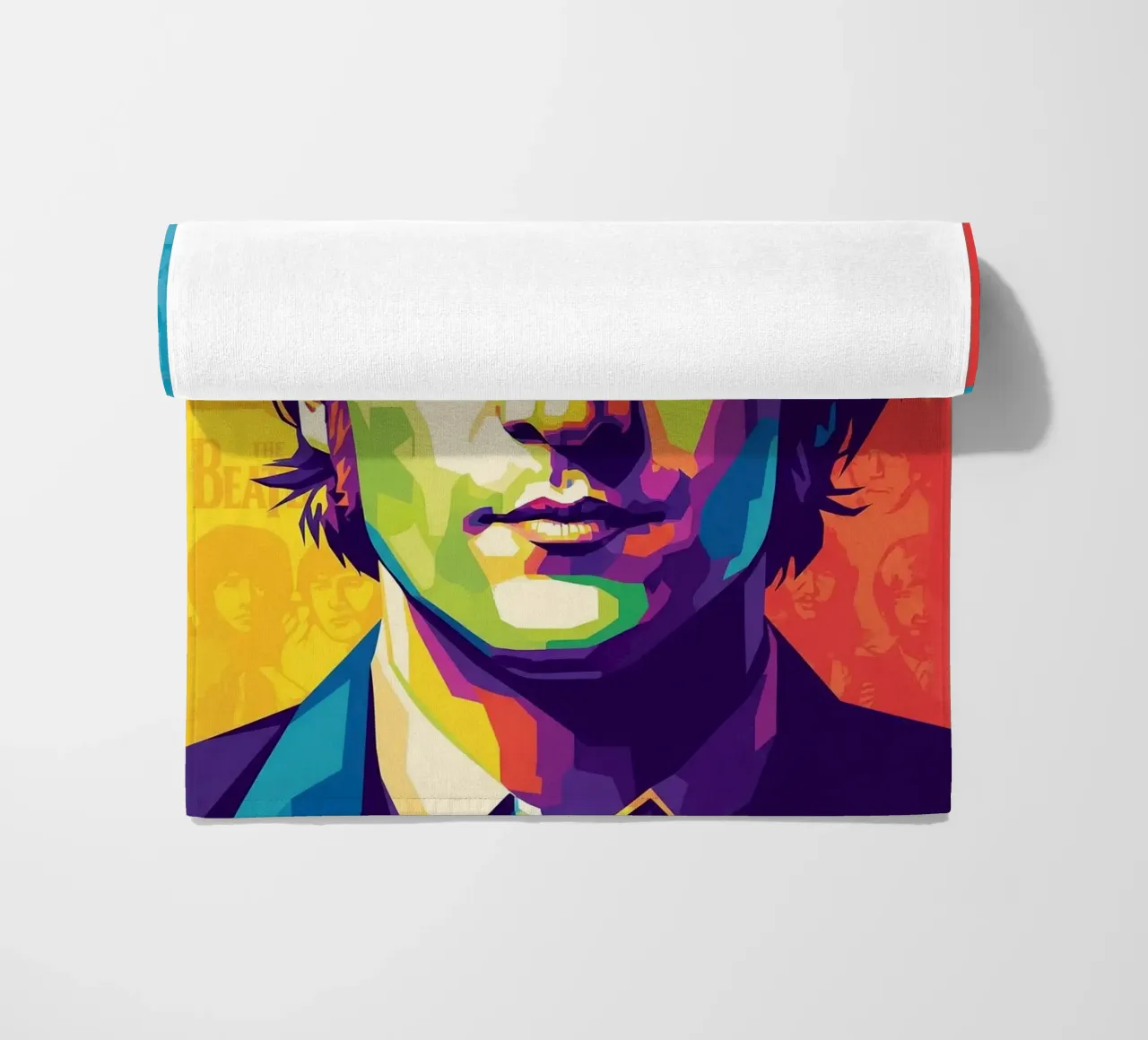 John Lennon colorato pop art telo mare da Hantamrata