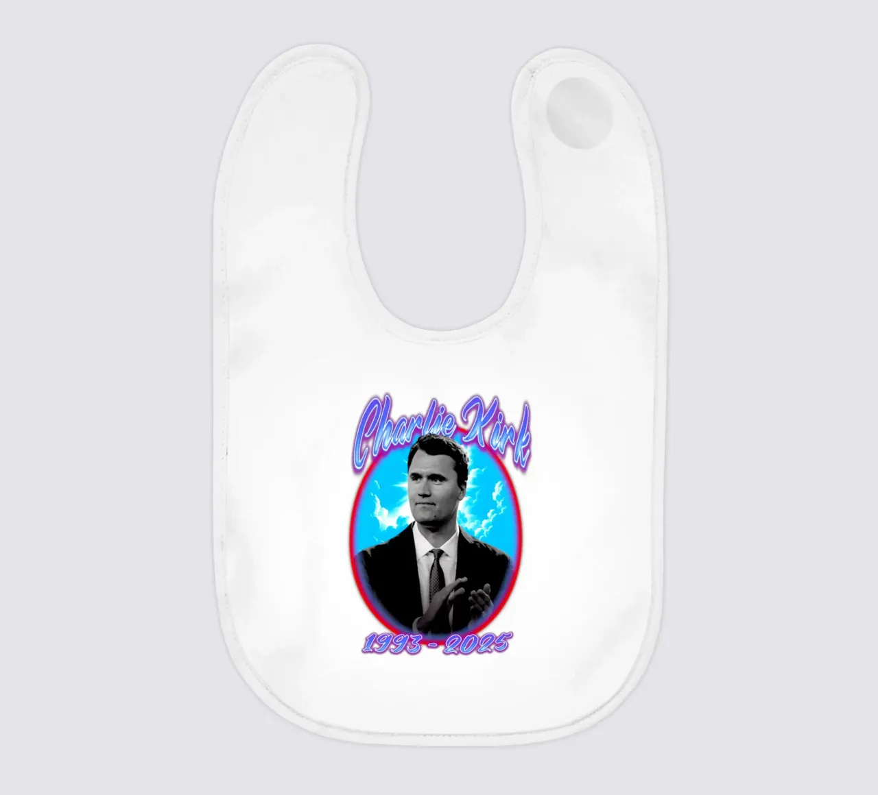 Charlie Kirk - Stile retrò bavaglino da grass.studio_