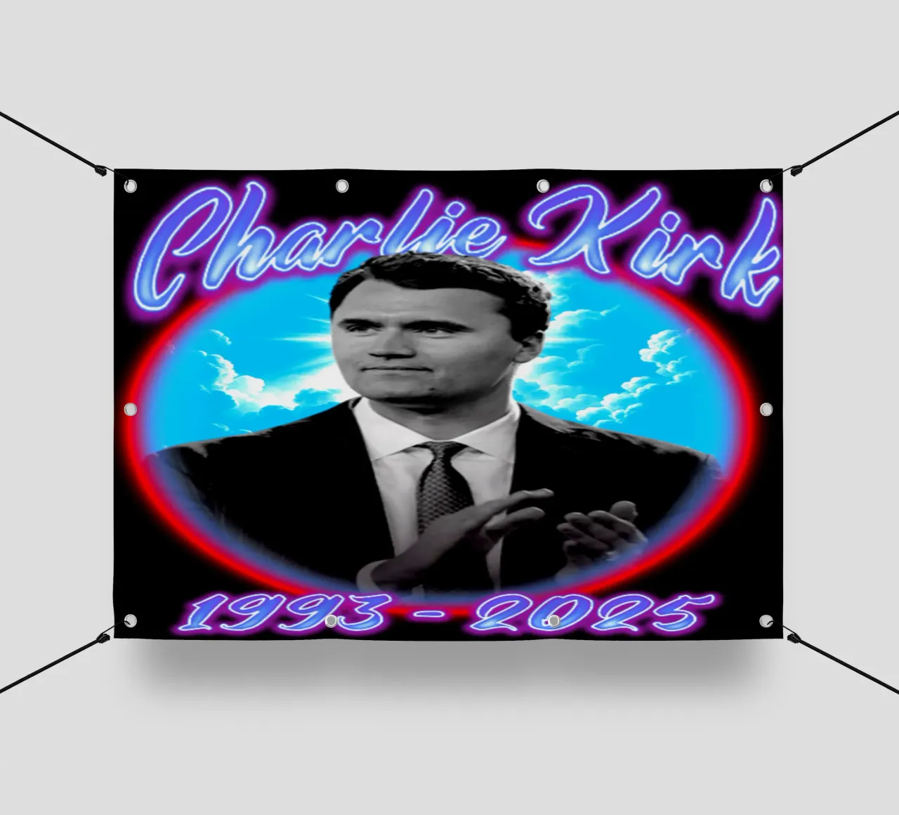 Charlie Kirk - Stile retrò telo in pvc da grass.studio_