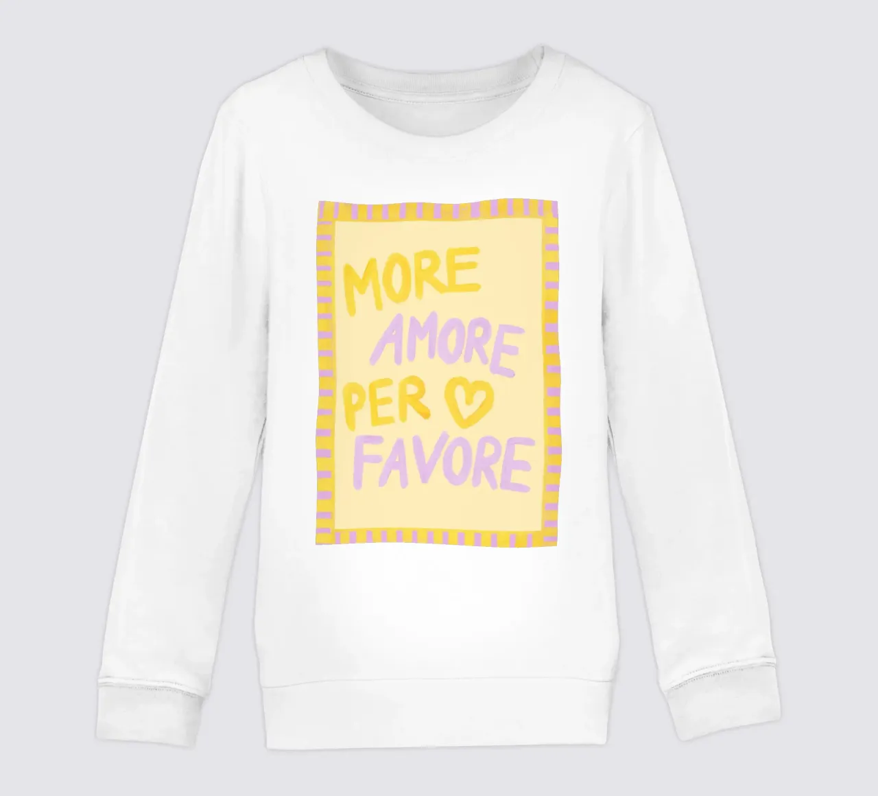 More Amore Per Favore II felpa bambino da Studio Dolci